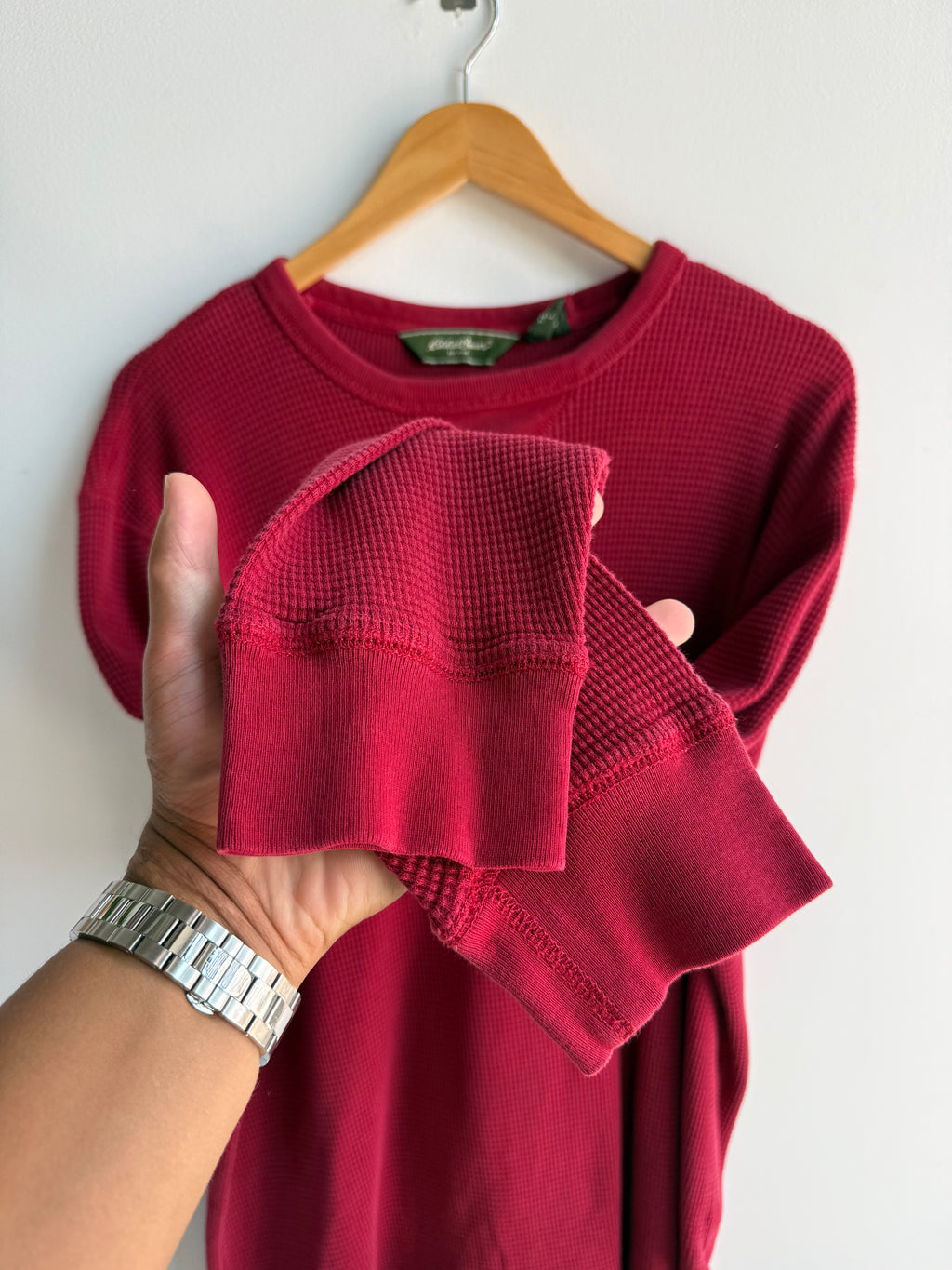 (L) Eddie Bauer Waffle Thermal Shirt