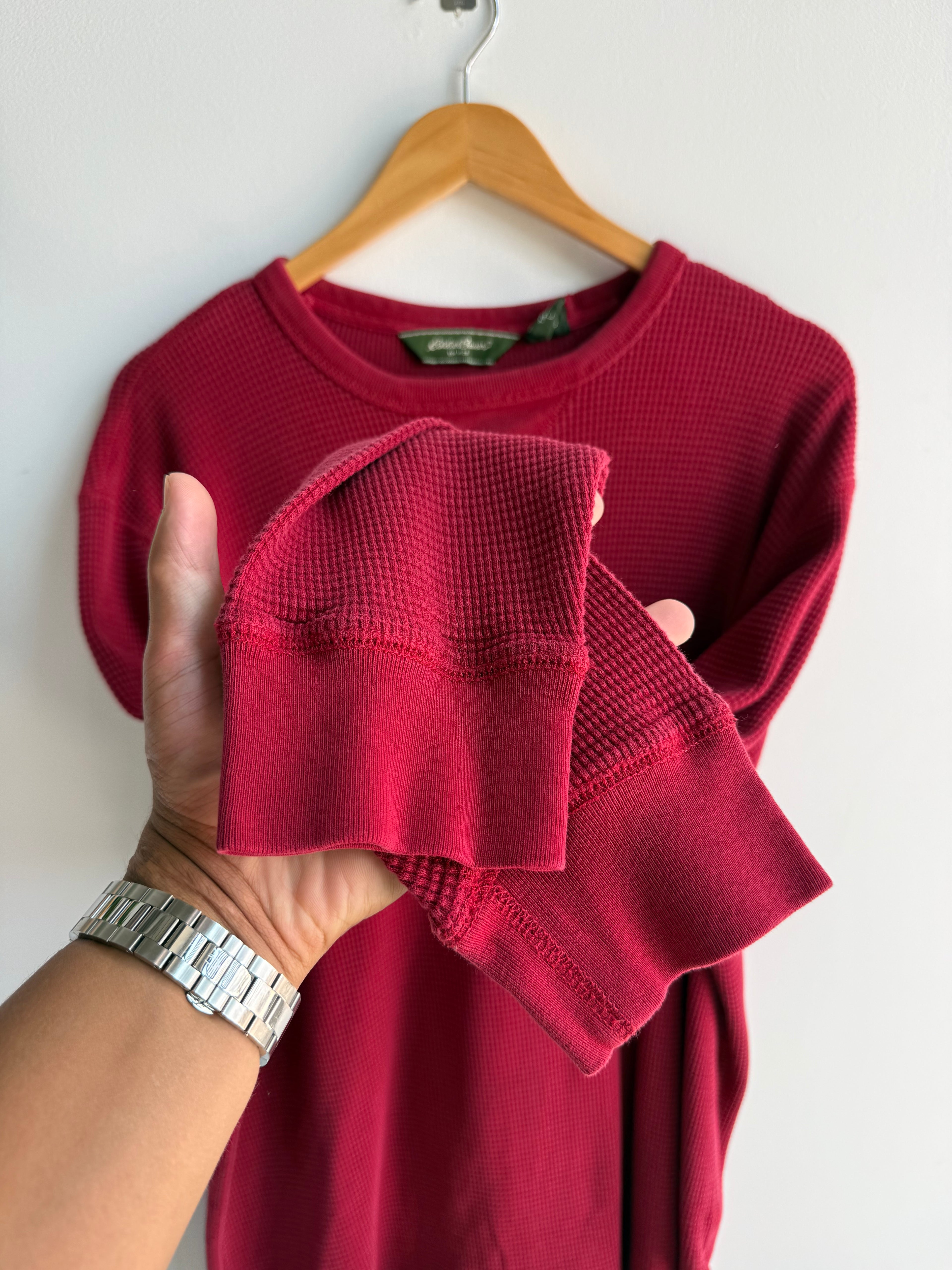 (L) Eddie Bauer Waffle Thermal Shirt
