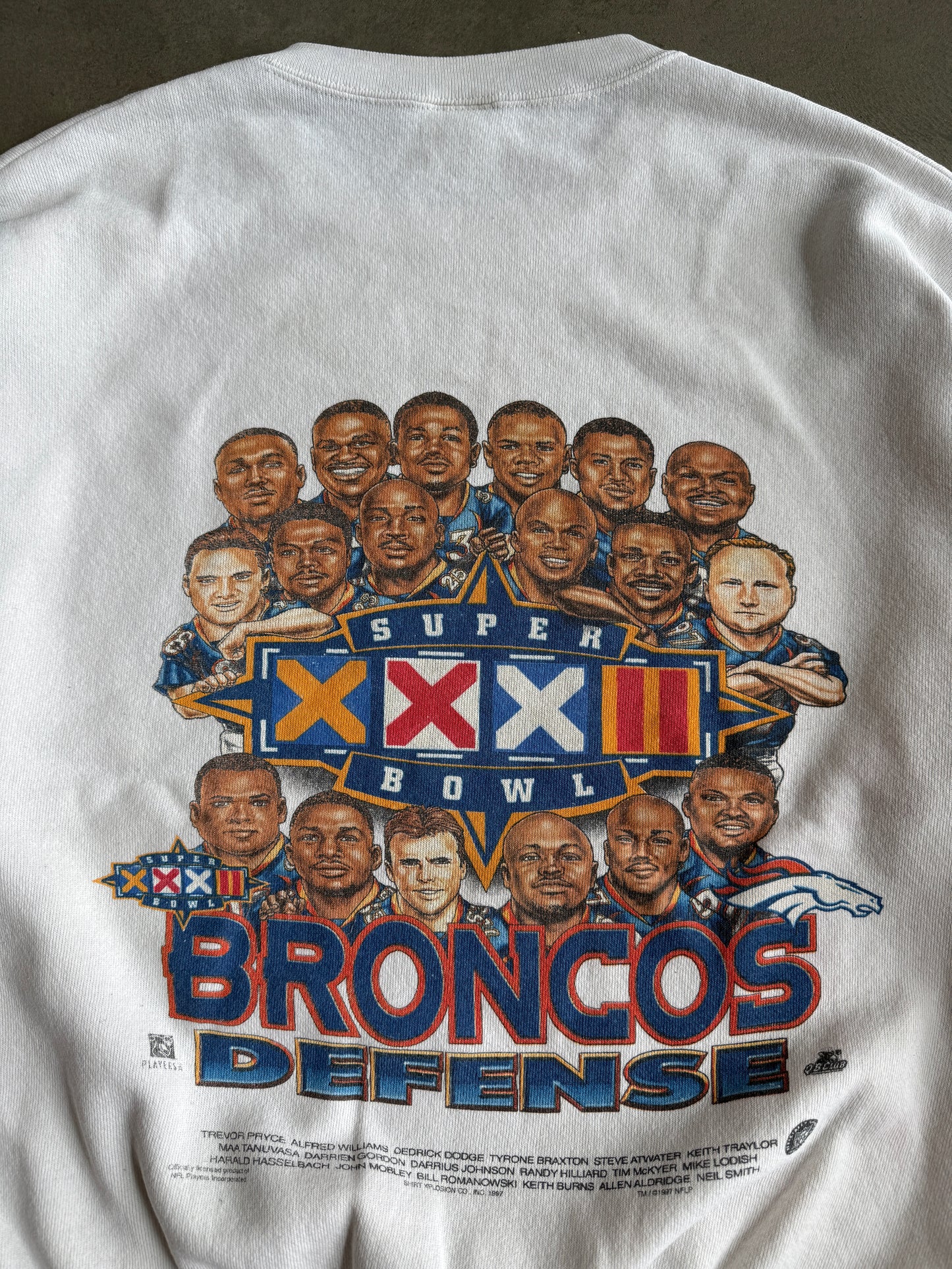 (XXL) Denver Broncos Caricature Crew