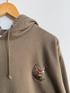 (L) Embroidered Deer Hoodie