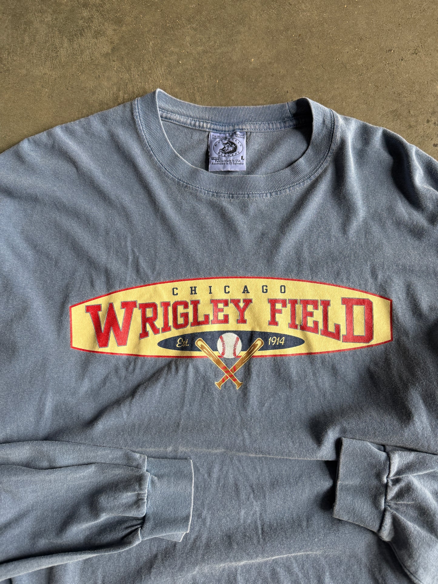 (L) Wrigley Field L/S Tee