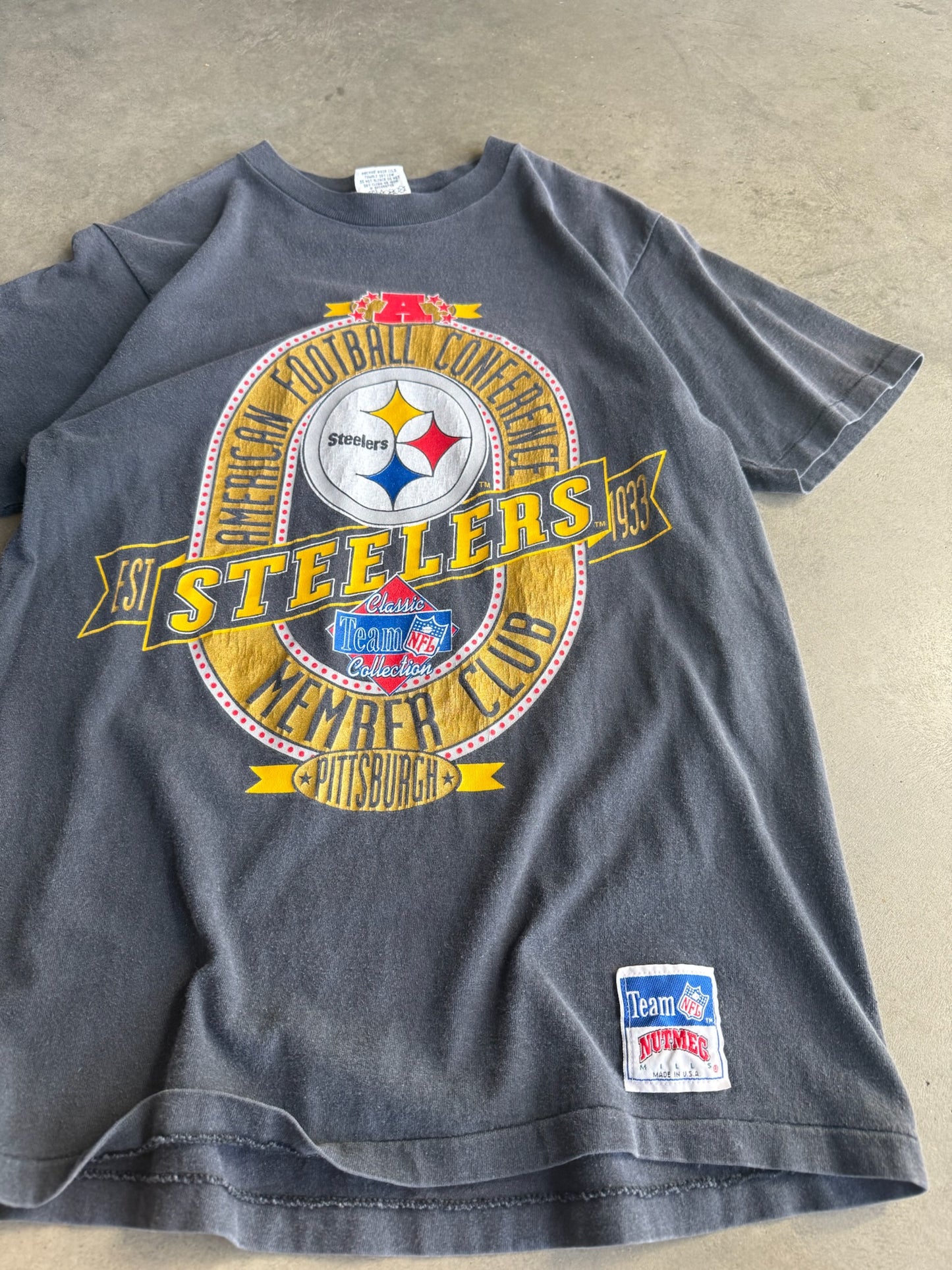 (L) Pittsburgh Steelers Nutmeg Mills Tee