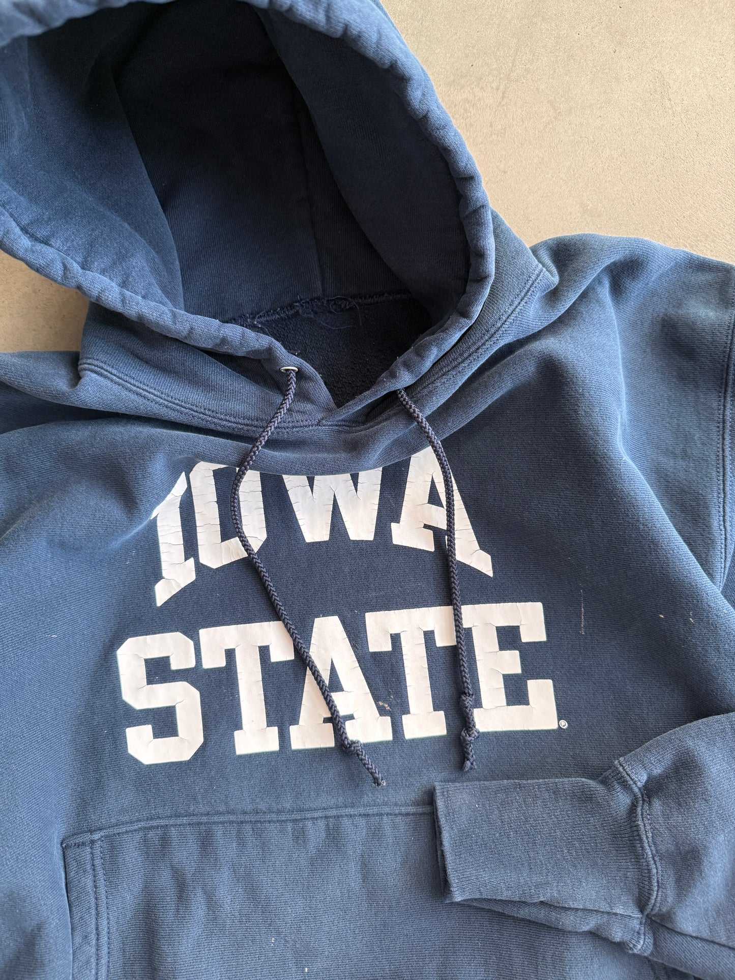 (XL) Iowa State Navy Reverse Weave Hoodie