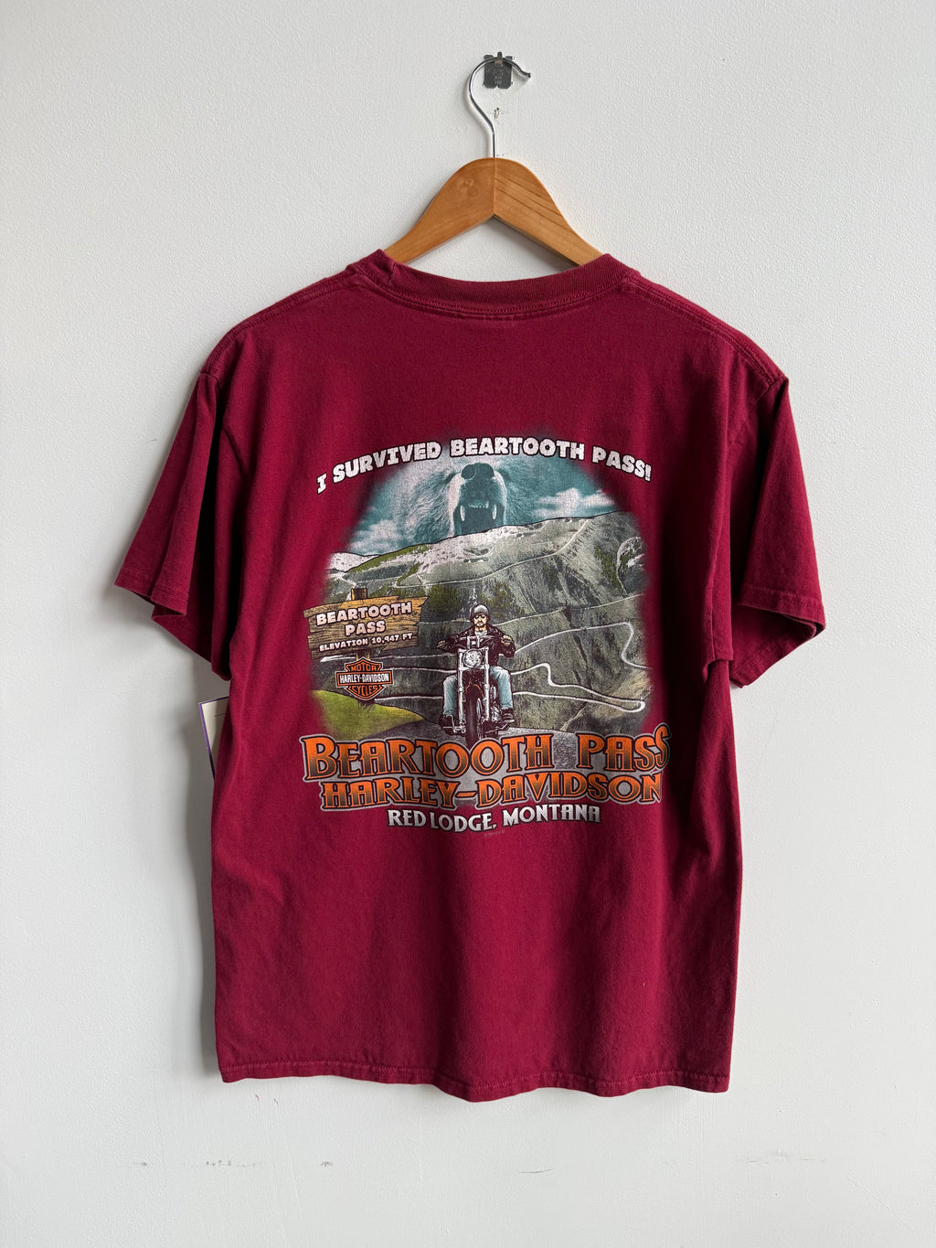 (M) Harley Davidson Red Lodge Tee