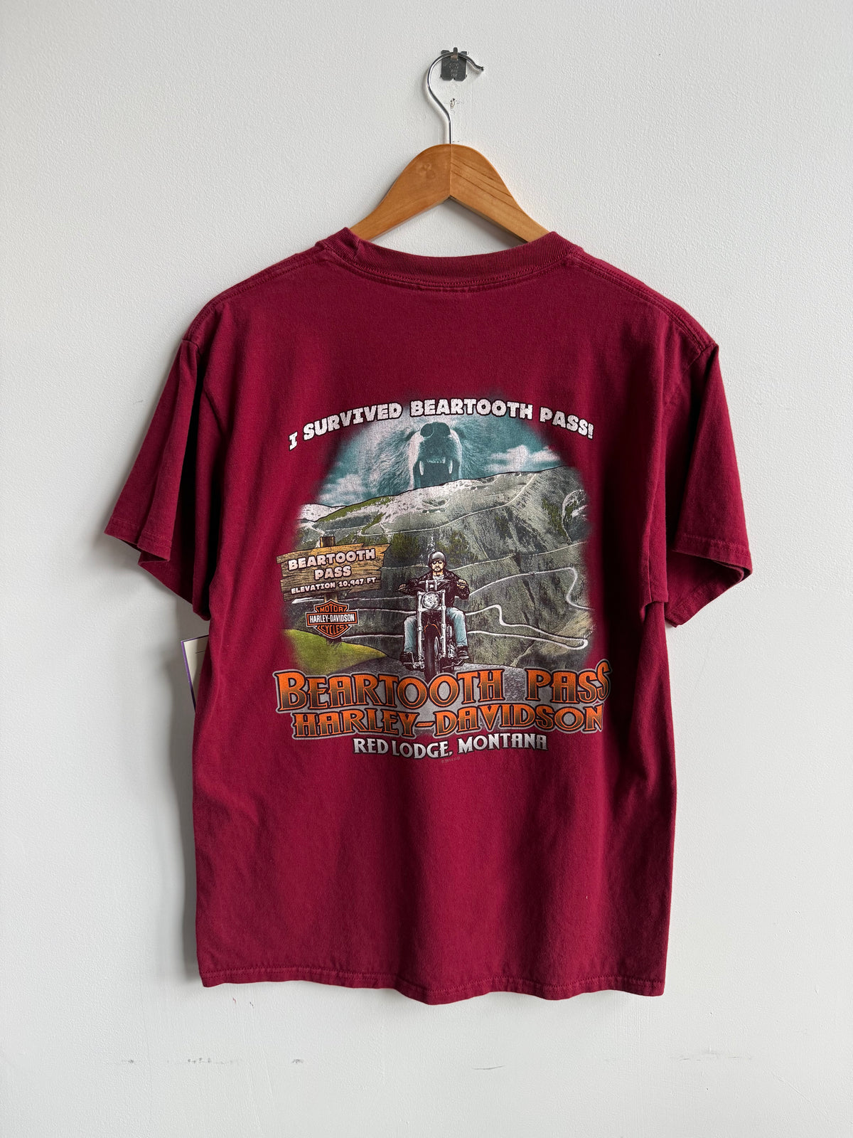 (M) Harley Davidson Red Lodge Tee