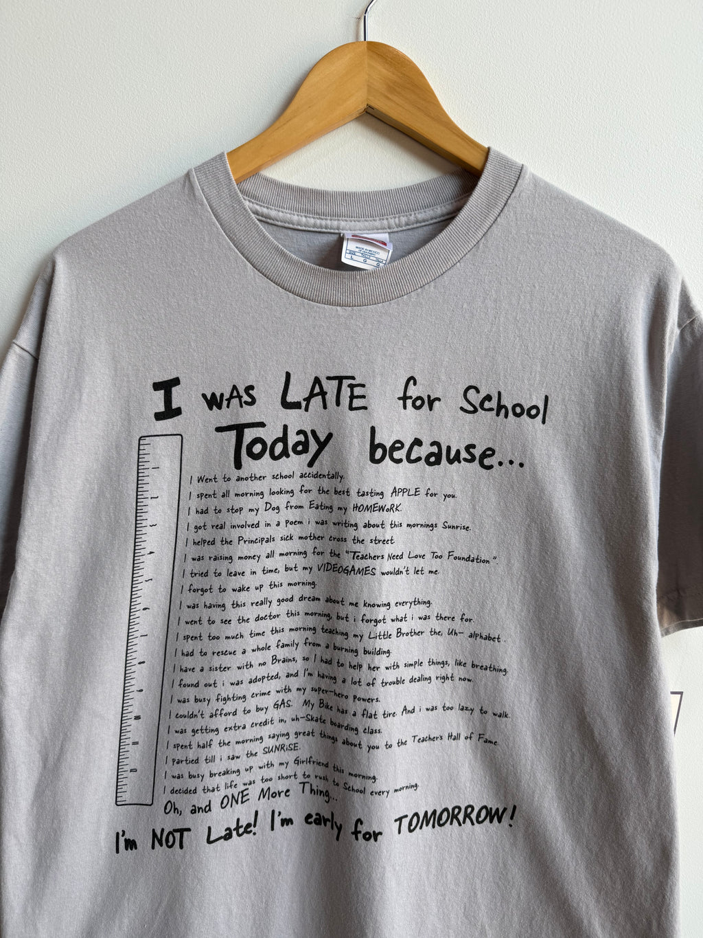 (L) Late for School Tee