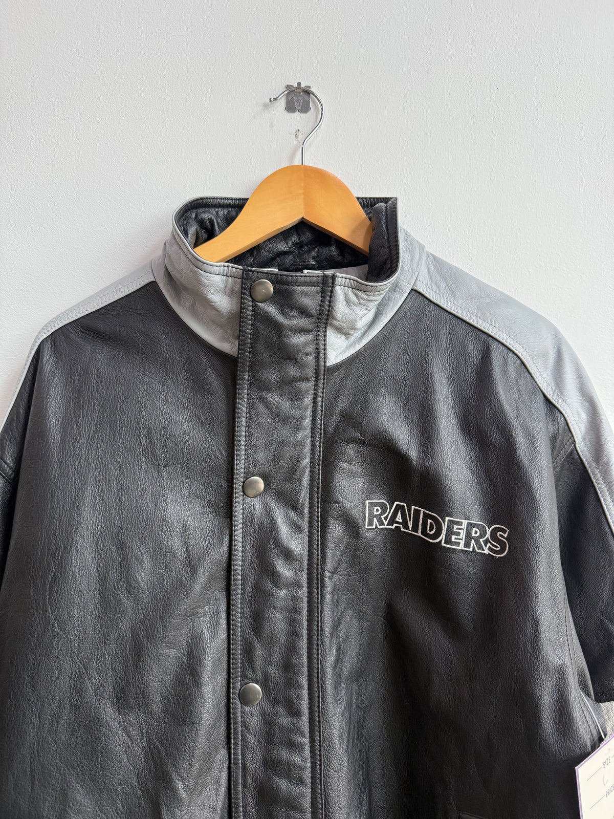 (L) Raiders Leather Jacket