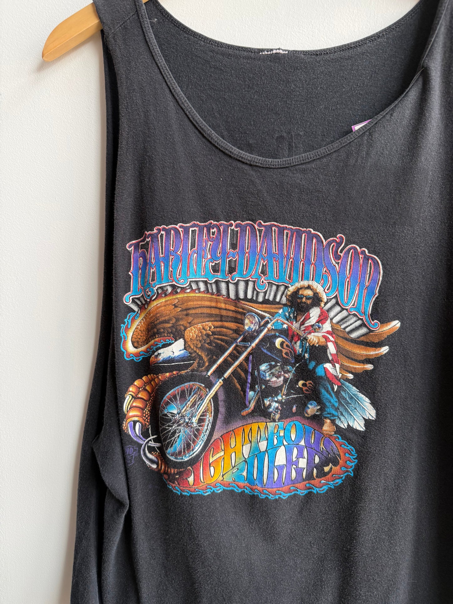 (L) Harley Davidson Cutoff Tee