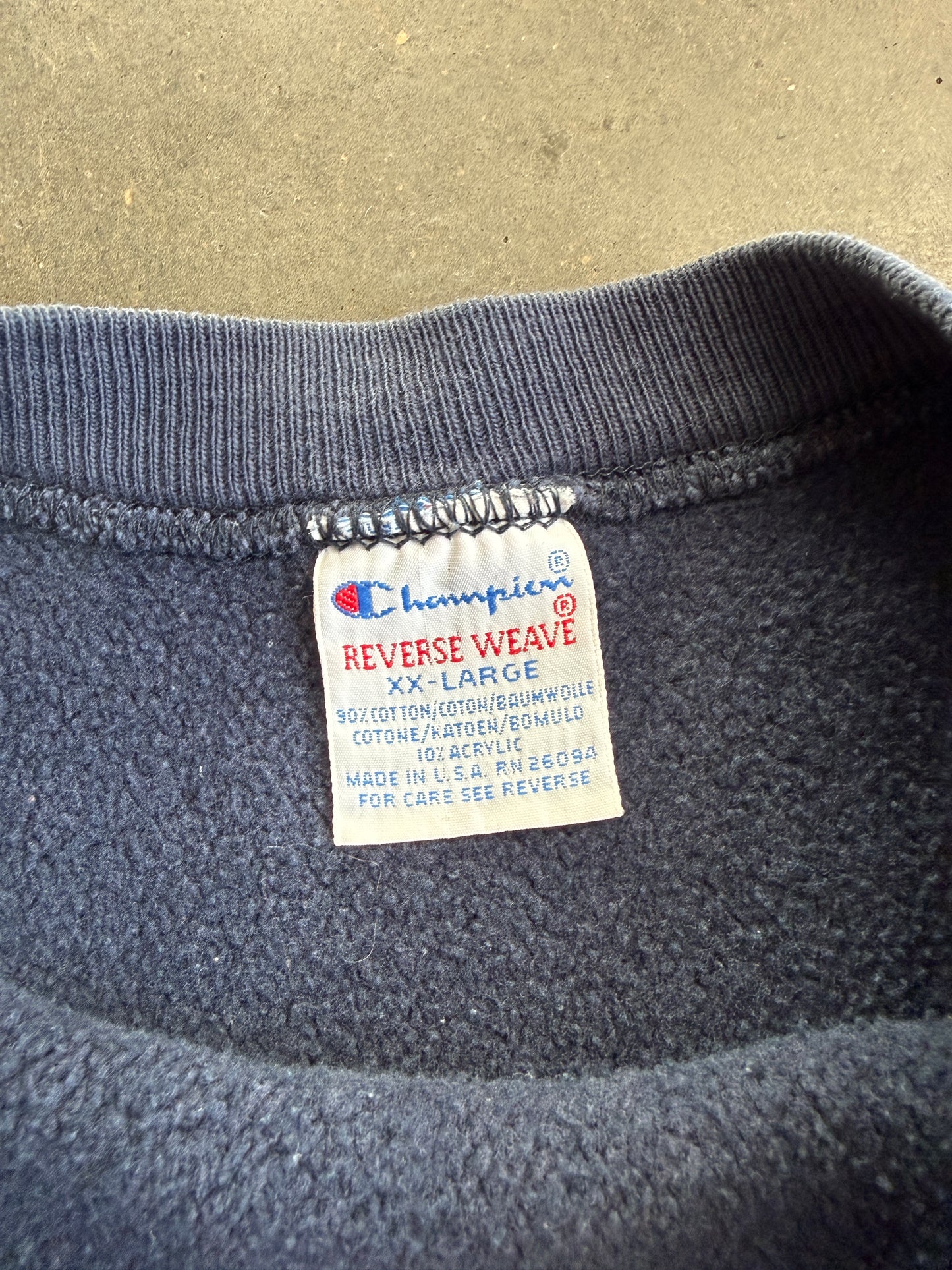 (XXL) Illinois Navy Reverse Weave Crew