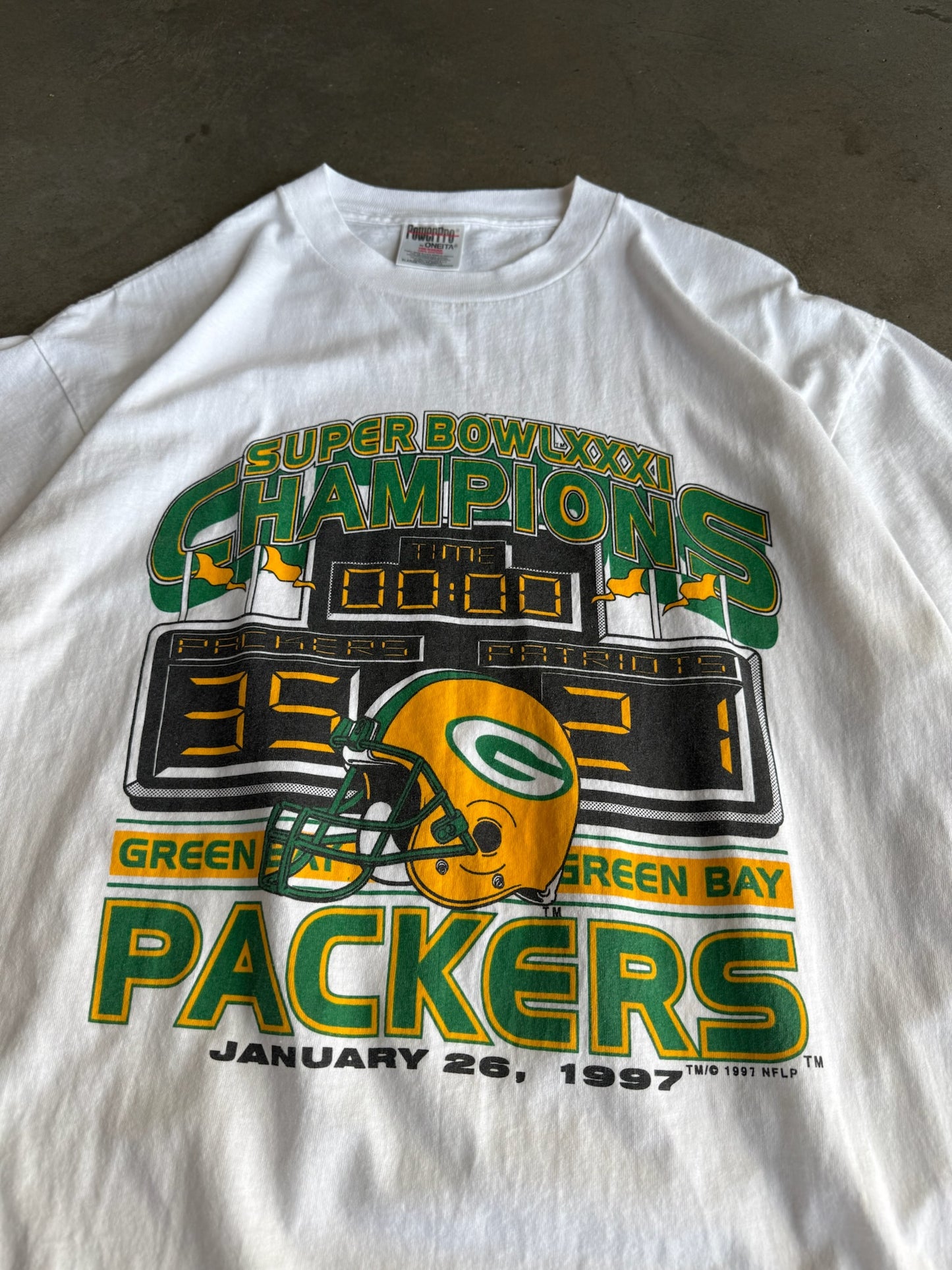 (XL) 1997 Green Bay Packers Super Bowl Tee