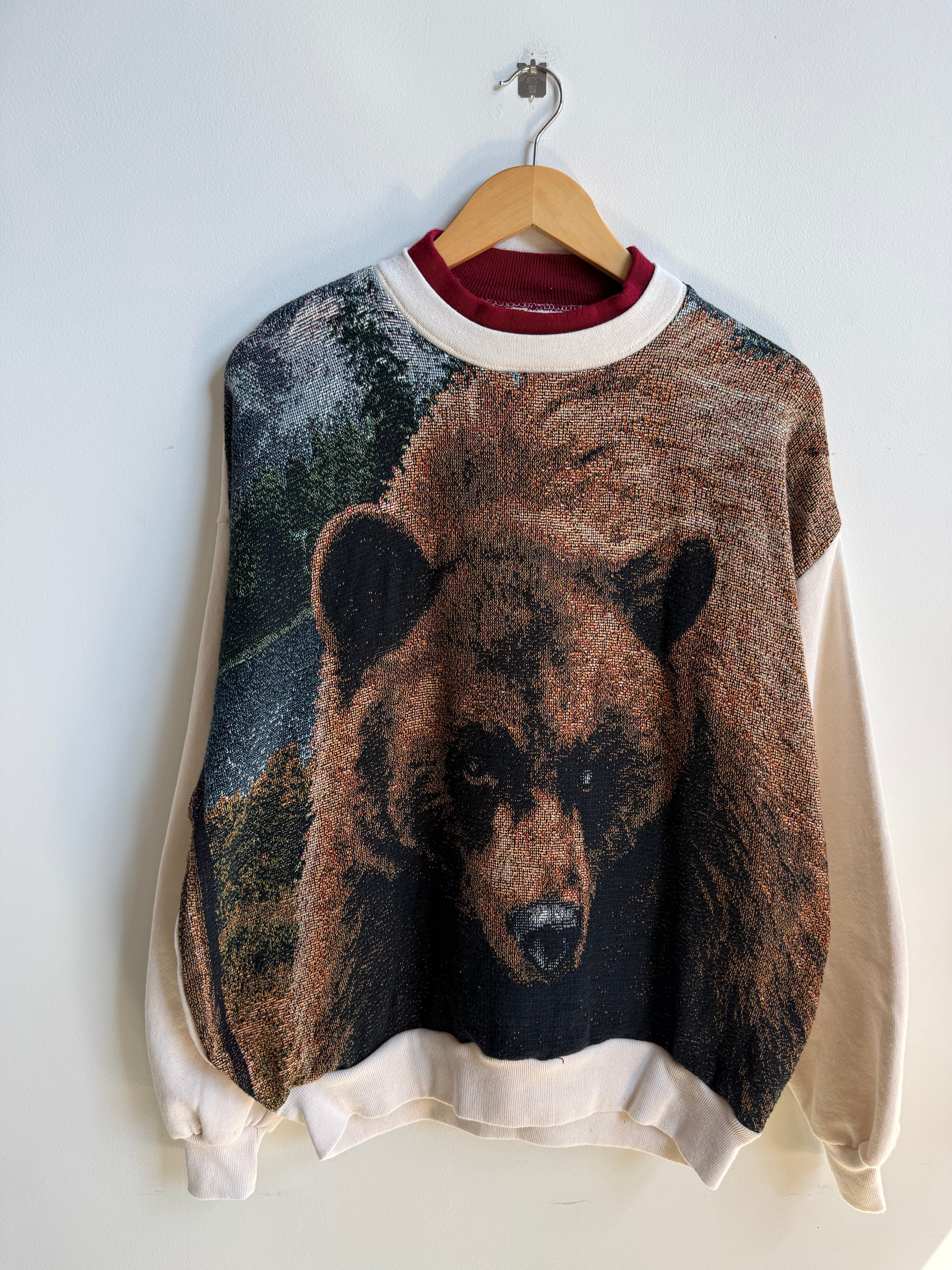 (XL) Bear All Over Print Crew
