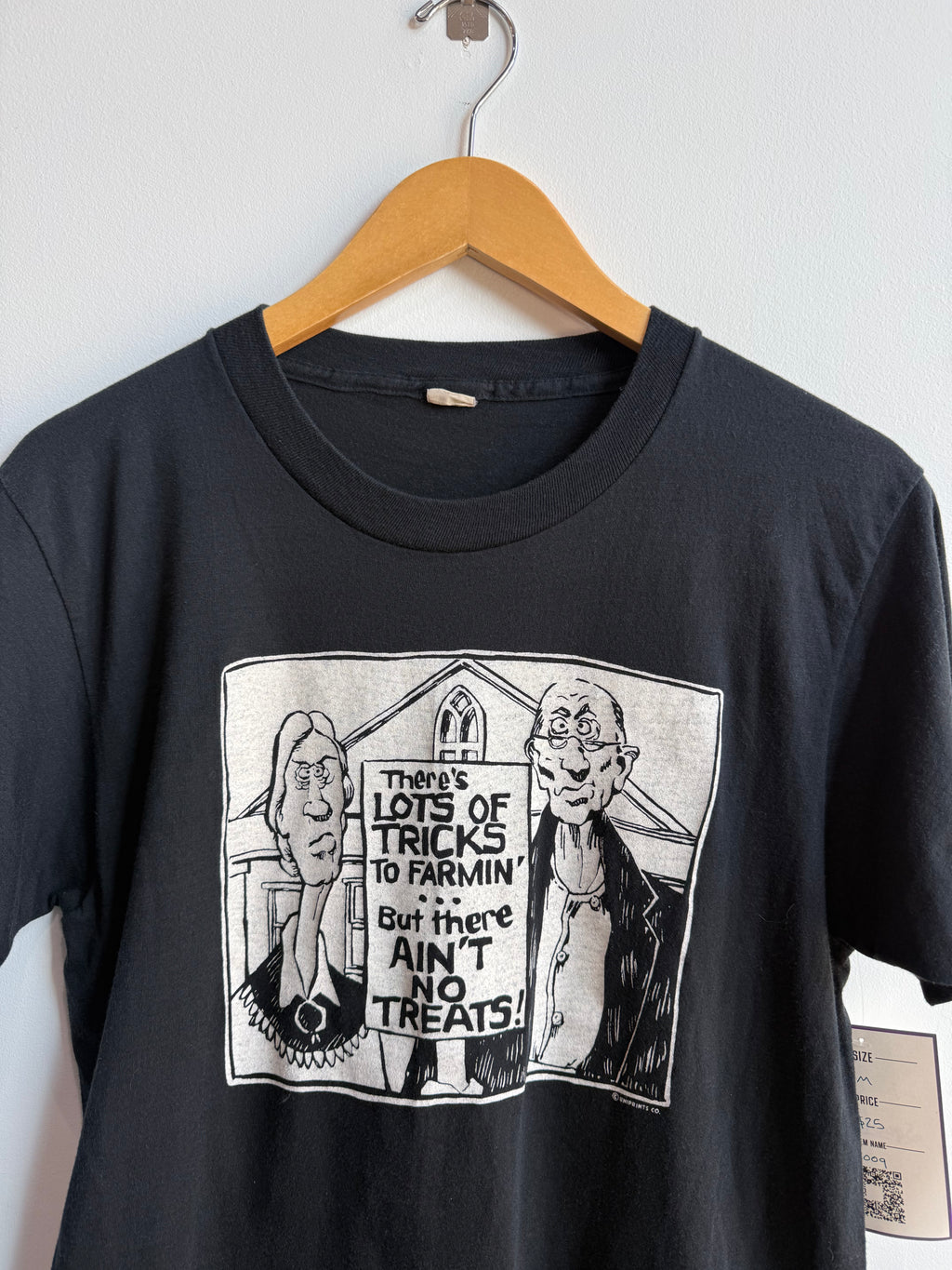 (M) American Gothic Farming Parody Tee