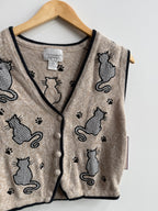 (S) Cat Sweater Vest