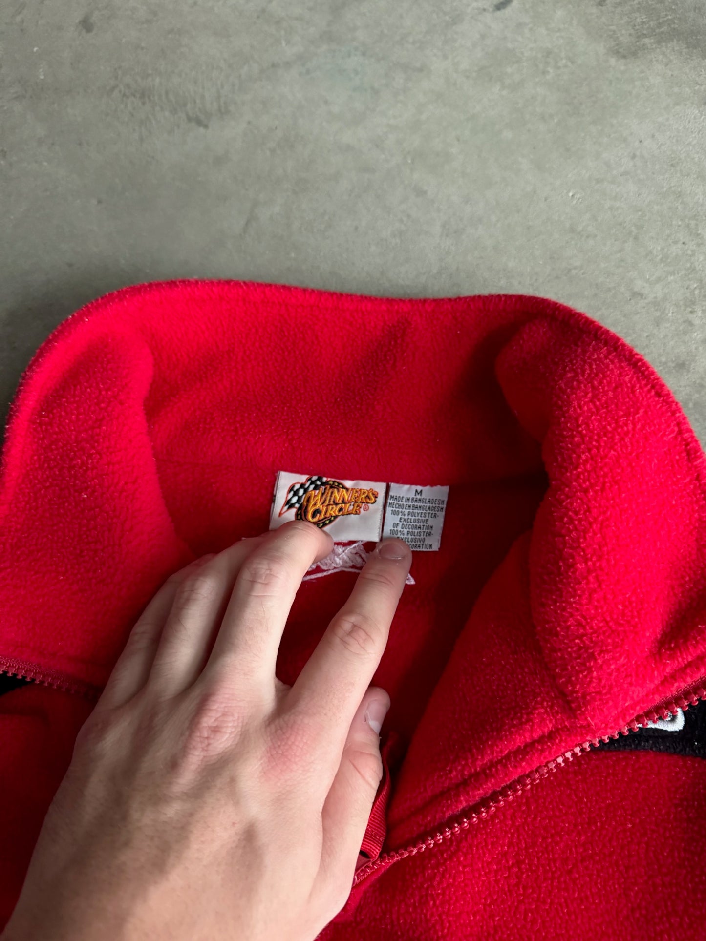 (M) Dale Earnhardt Jr Fleece Pullover Jacket