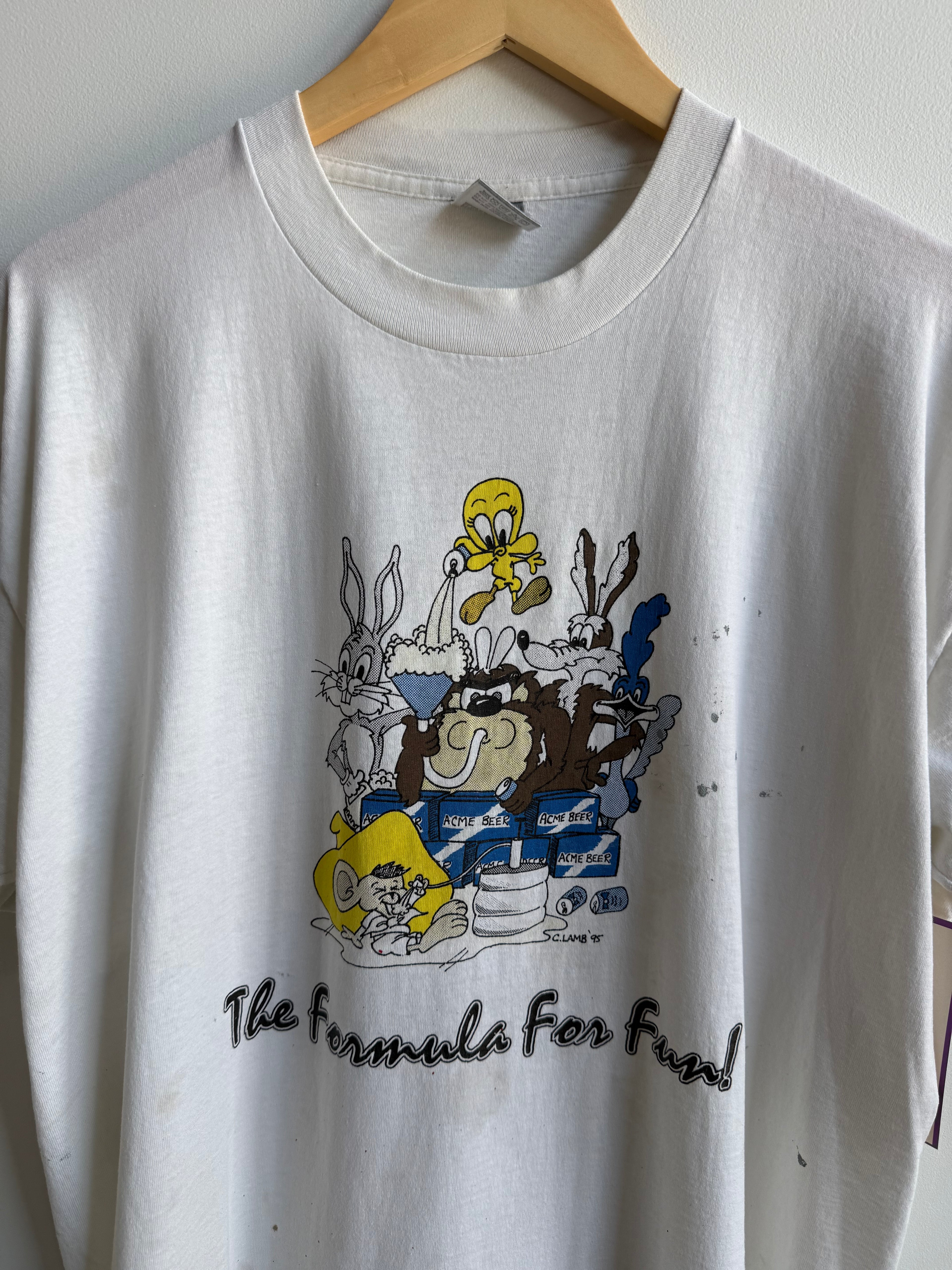 (XL) Formula For Fun Beer Looney Tunes Tee