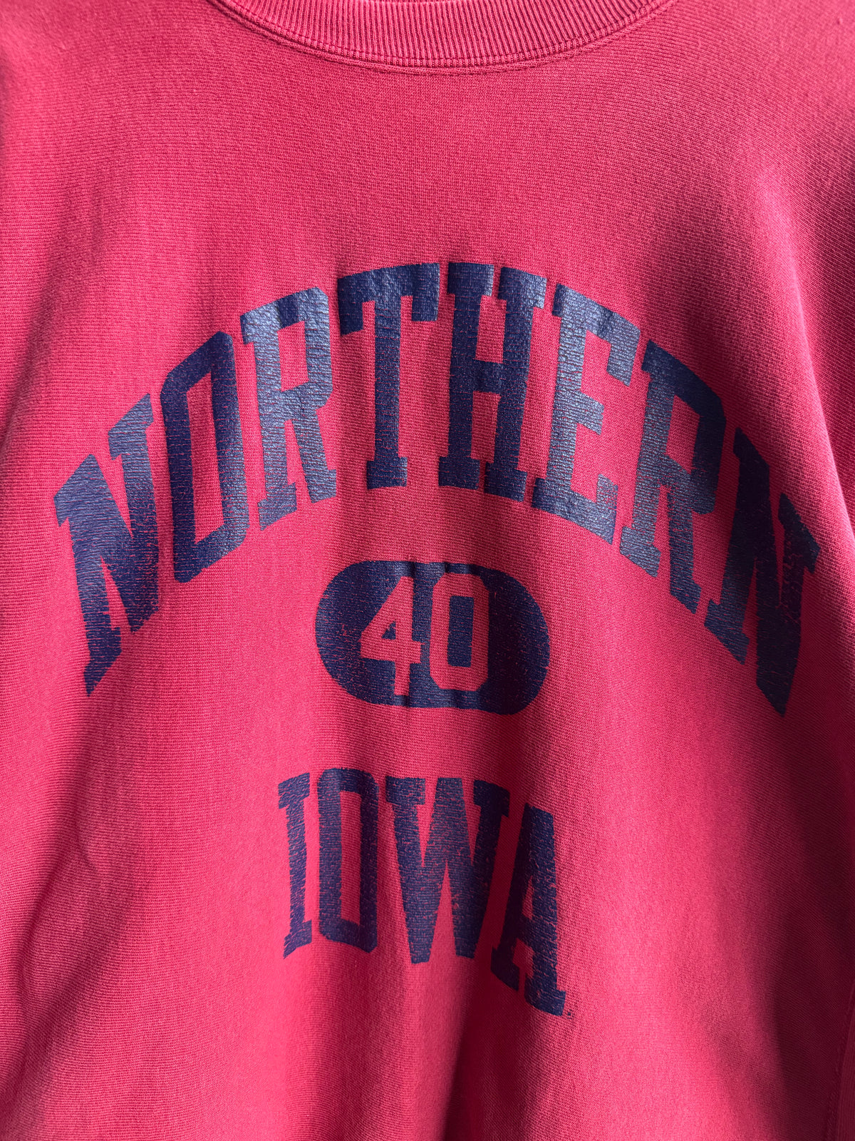(XL) Northern Iowa Reverse Weave Crew