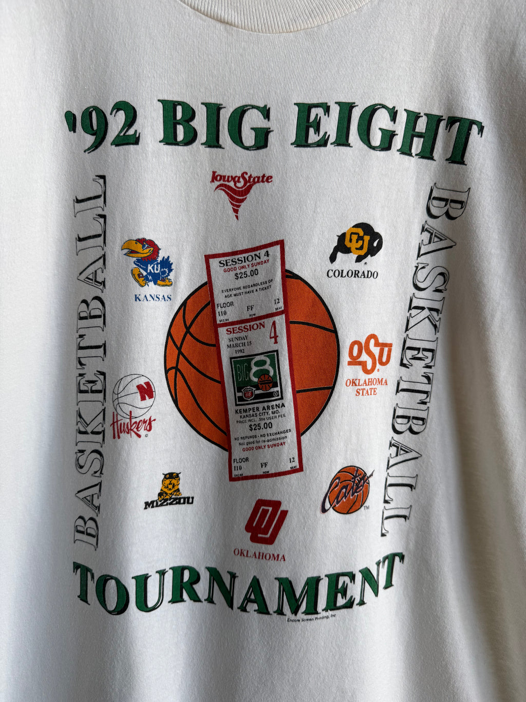 (L) 1992 Big Eight Tournament Tee