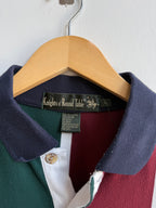 (L) Striped Rugby Polo Shirt