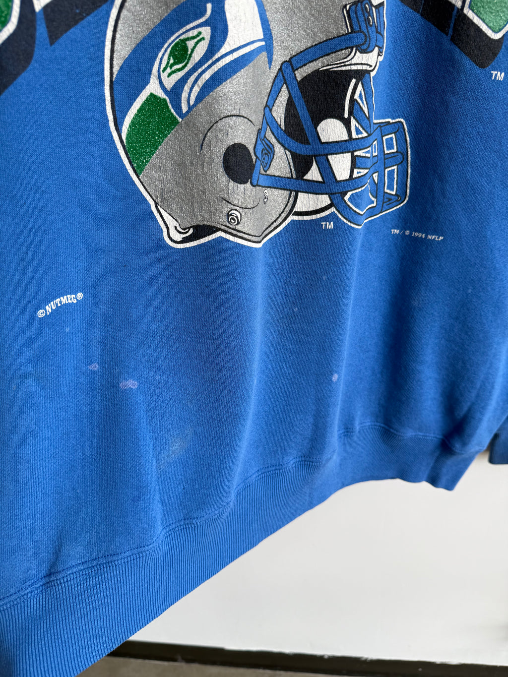 (XL) Seattle Seahawks Nutmegs Mills Crew