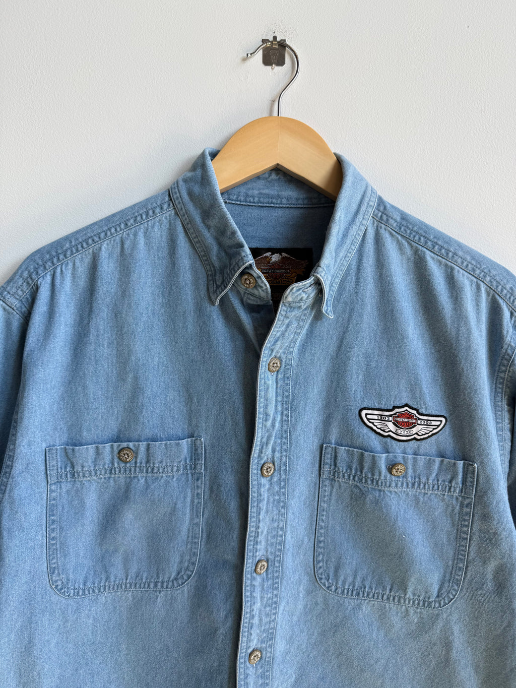(M) Harley Davidson Button up Shirt