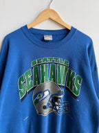 (XL) Seattle Seahawks Nutmegs Mills Crew