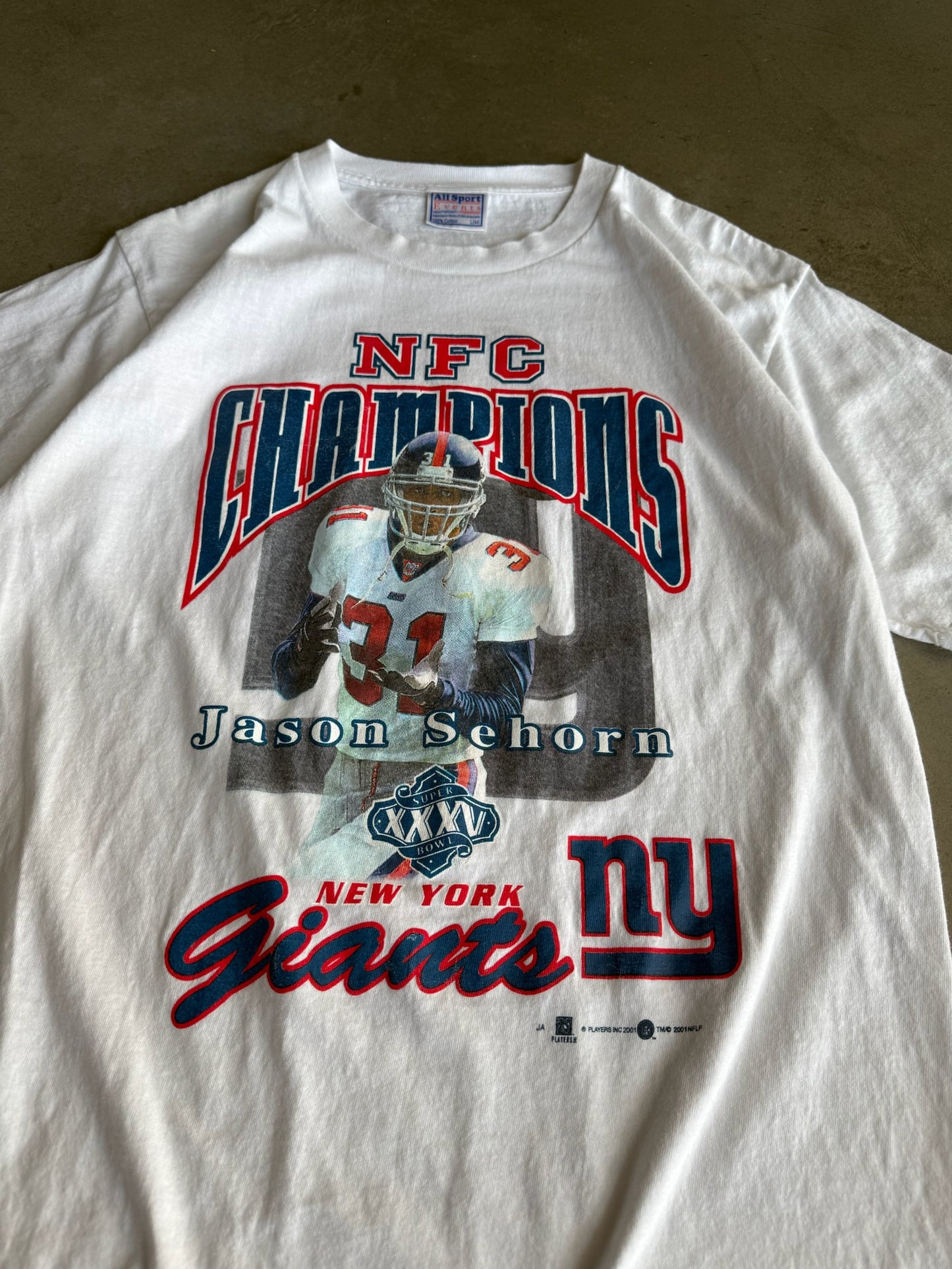 (L) New York Giants Jason Sehorn Tee