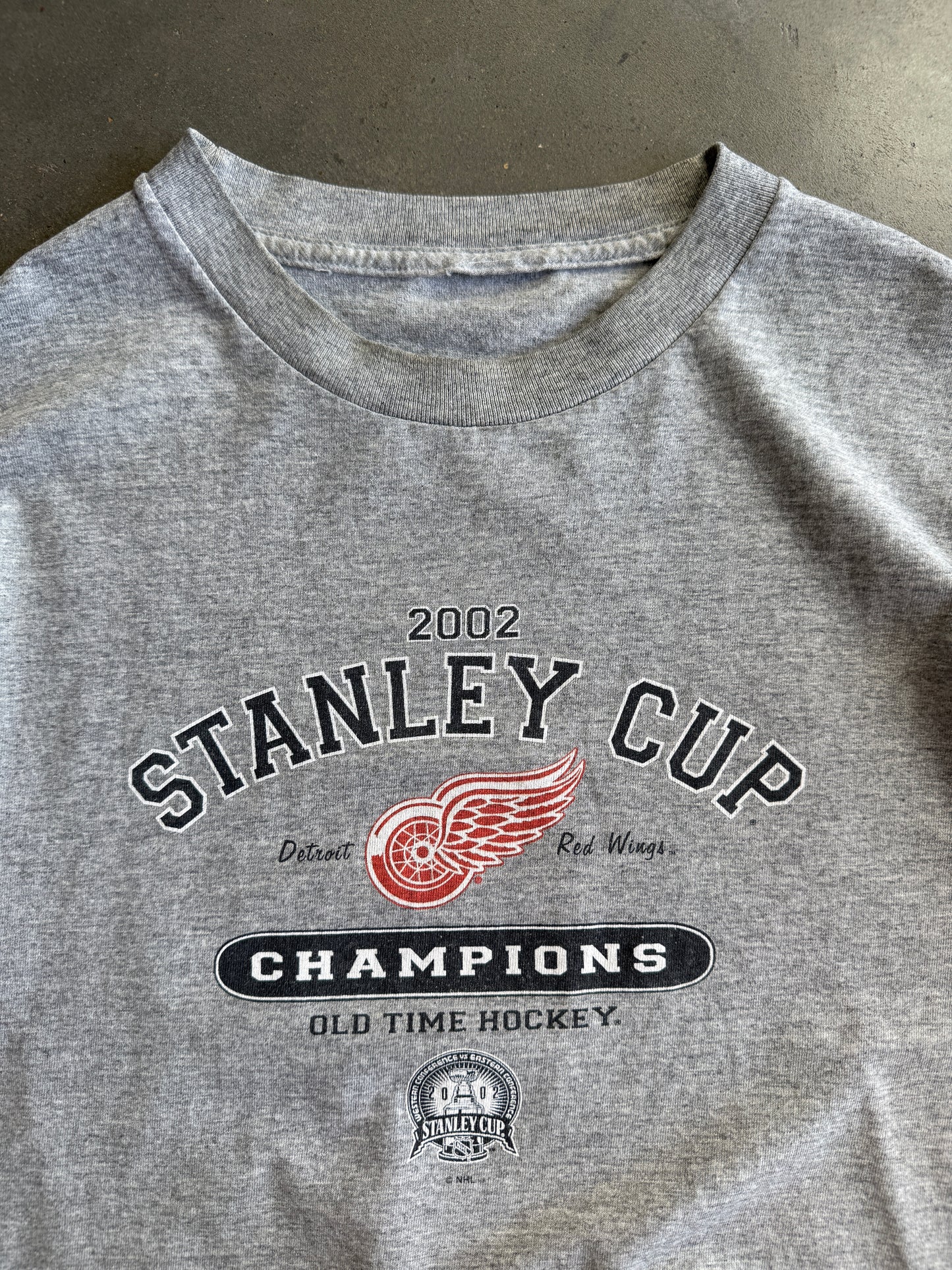(M) Red Wings 2002 Stanley Cup Tee