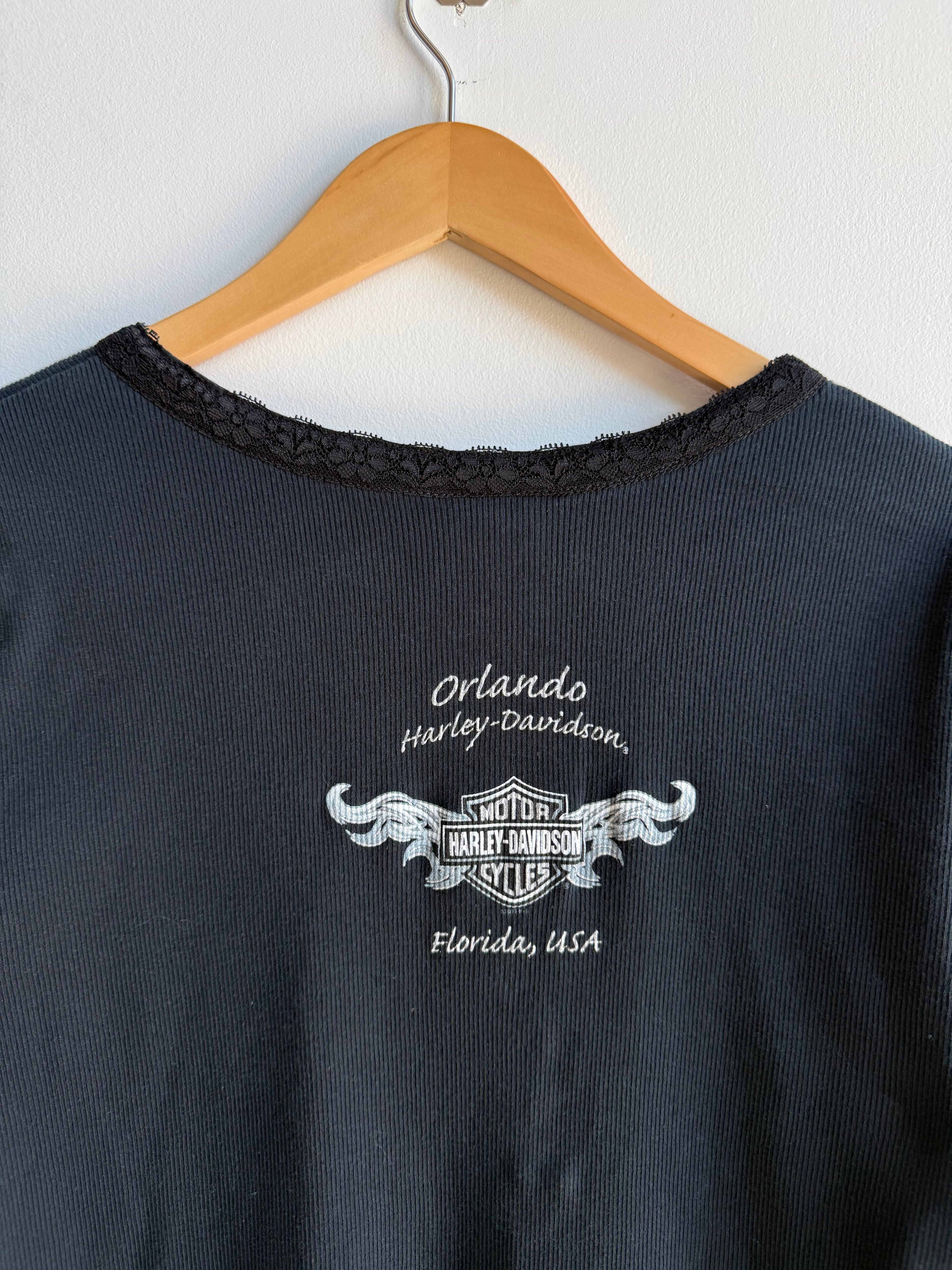 (XXL) Harley Davidson Long Sleeve Femme Tee
