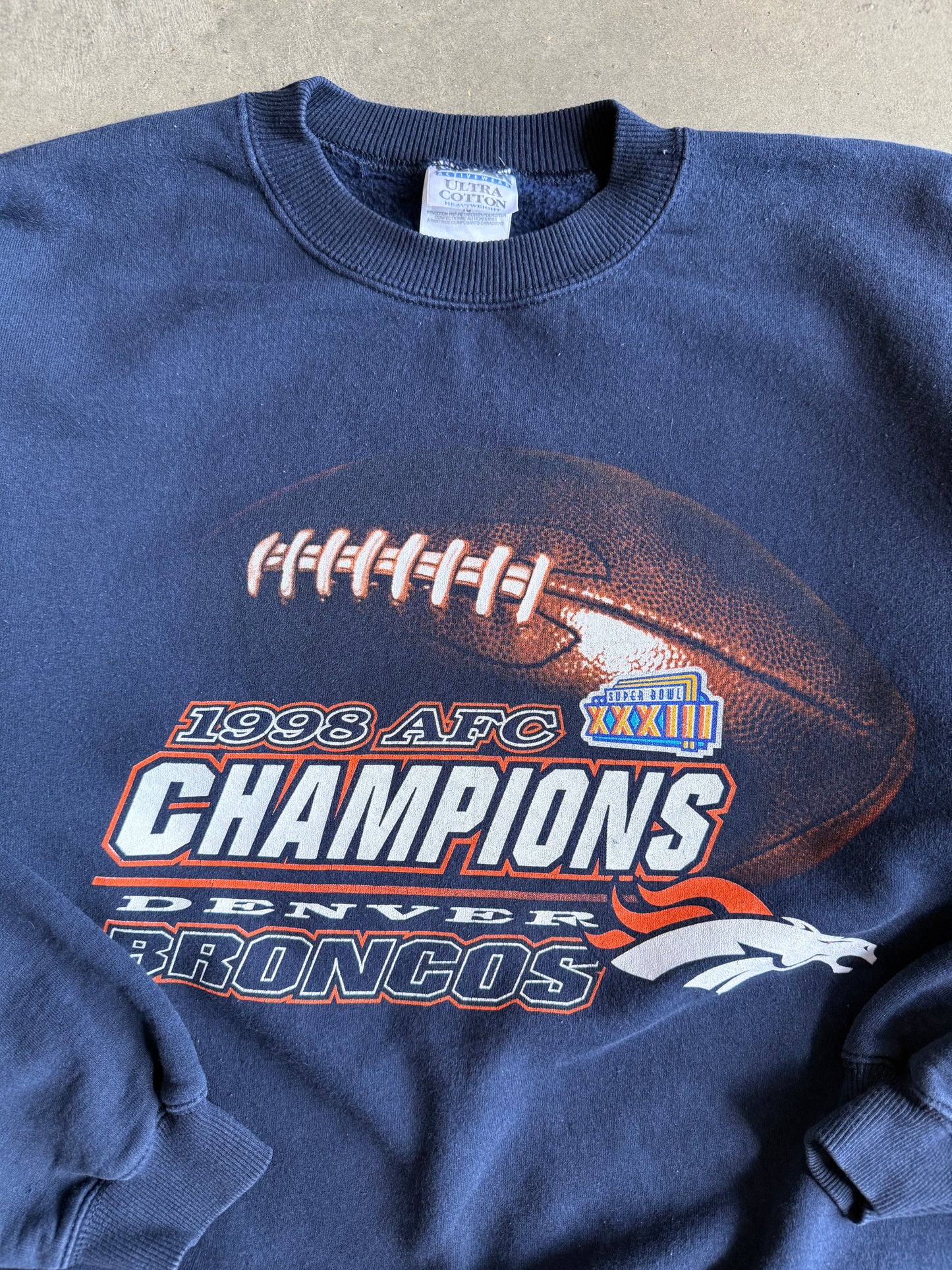 (XL) Denver Broncos AFC Champs Crew