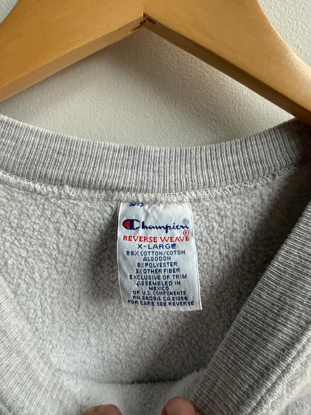 (XL) North Carolina Reverse Weave  Crew