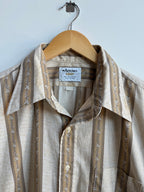 (XL) Arrow Striped Button Up Shirt