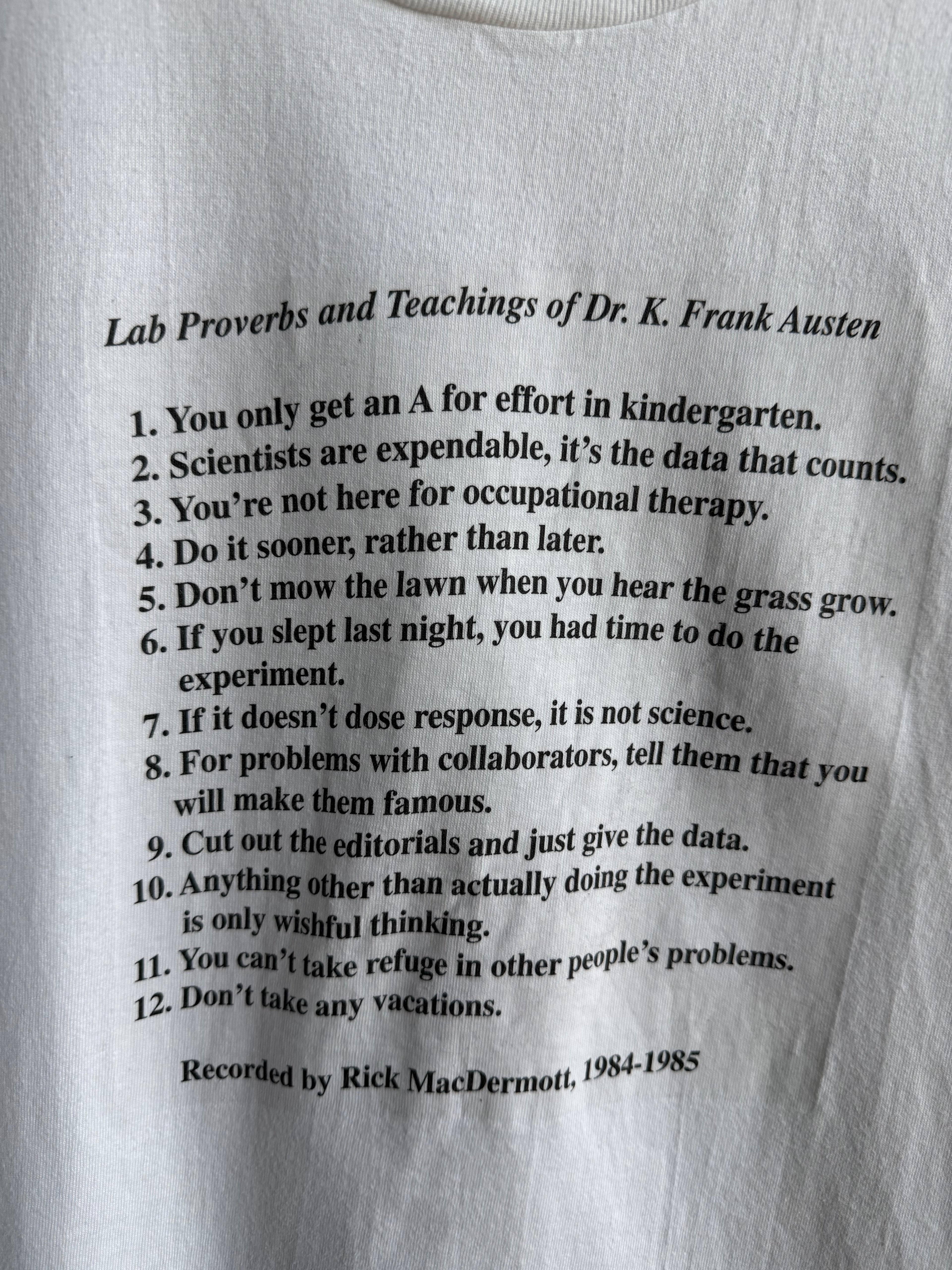 (L) Lab Proverbs Tee