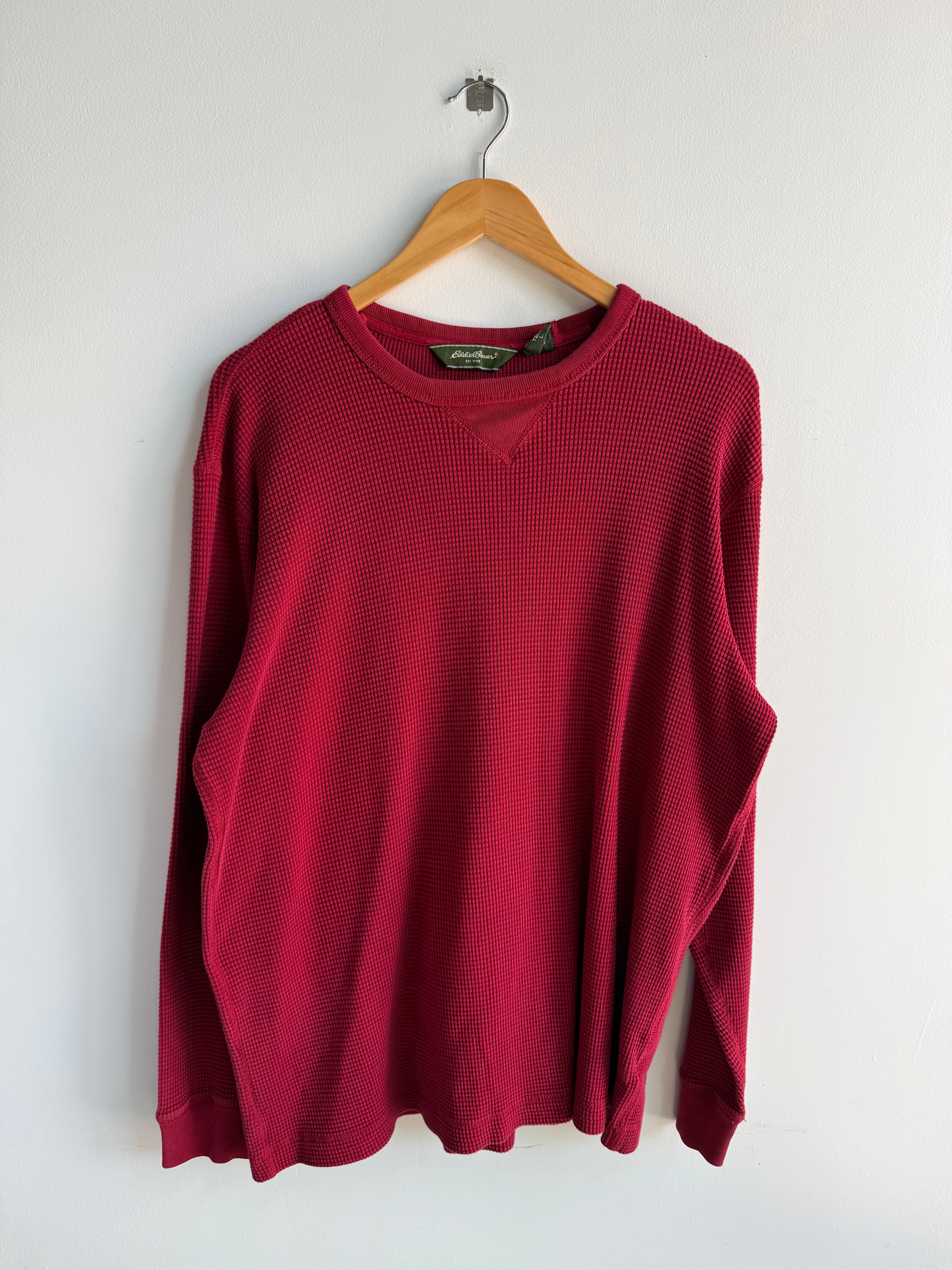 (L) Eddie Bauer Waffle Thermal Shirt