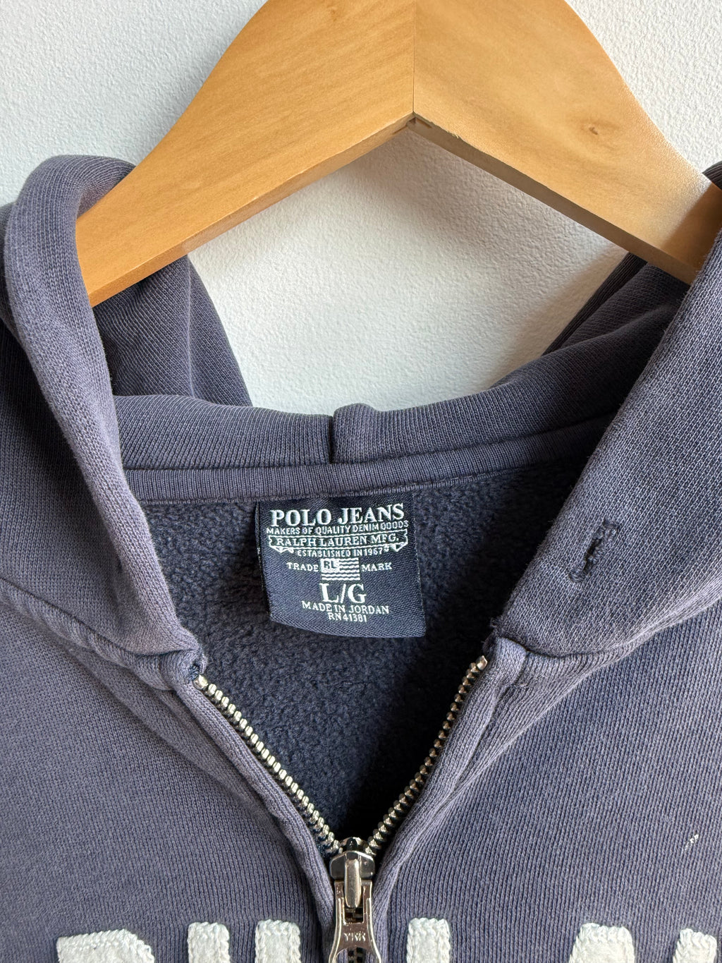(L) Ralph Lauren Zip Up Hoodie