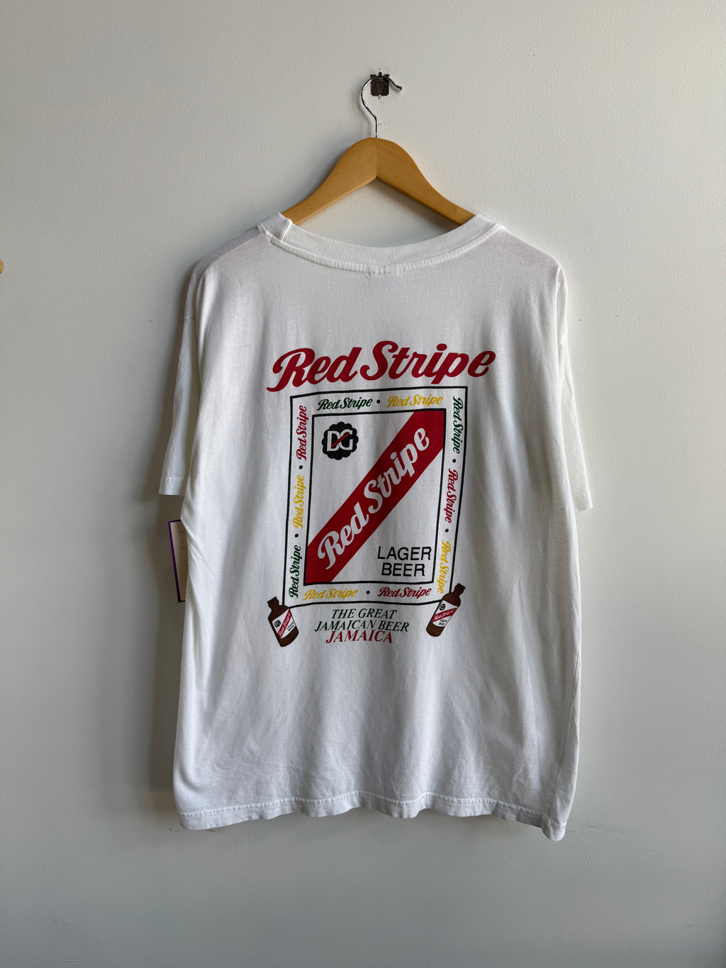 (XL) Red Stripe Beer Tee