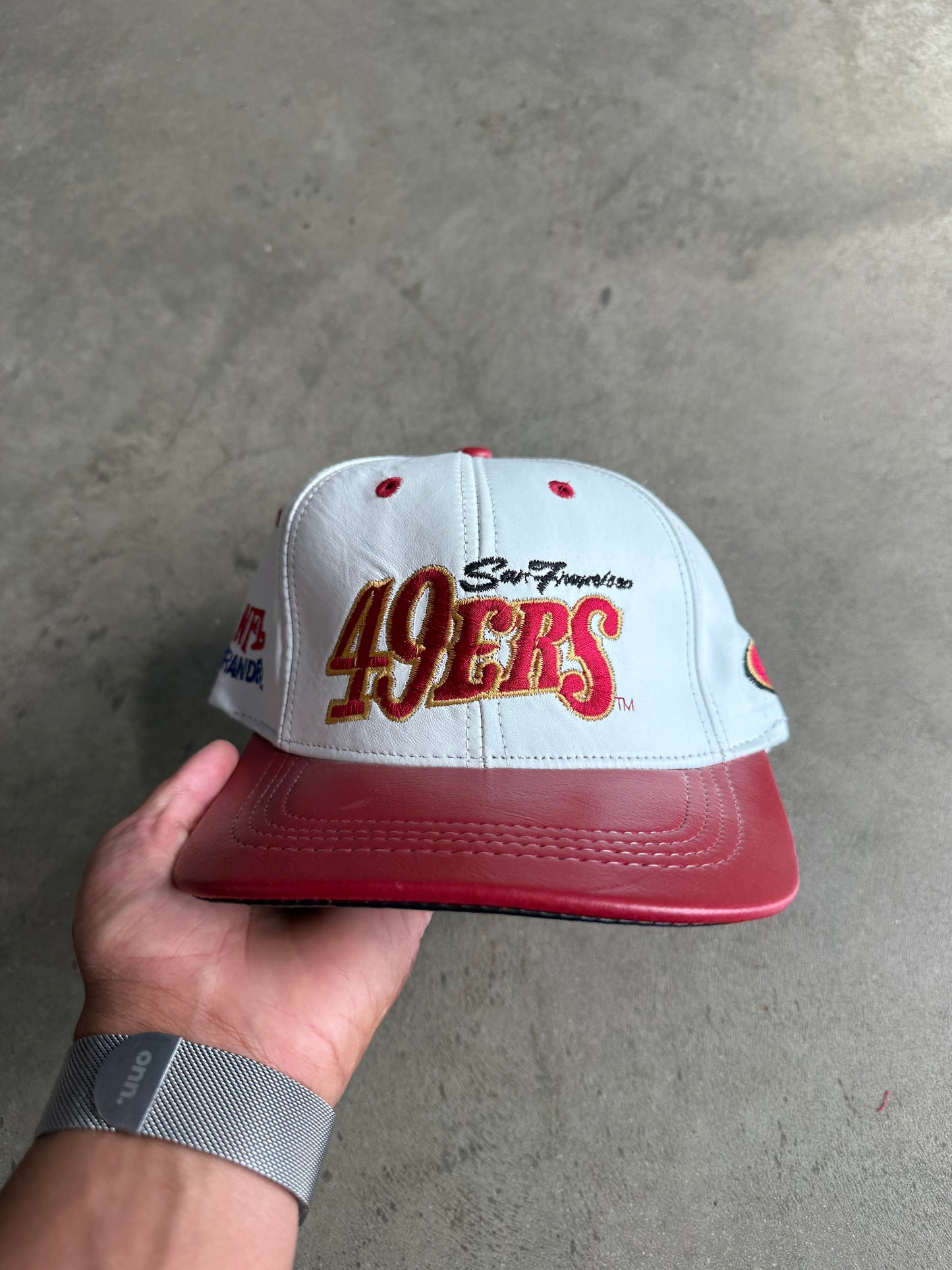 San Francisco Leather Snap Back Hat