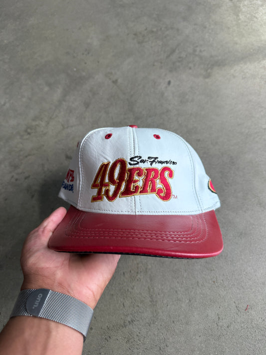 San Francisco Leather Snap Back Hat