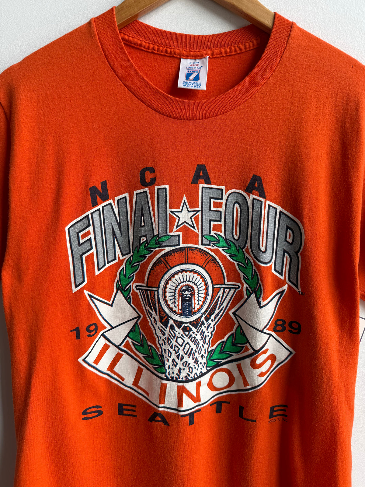 (M) Illinois Final Four 89 Tee